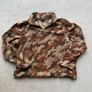 Vintage Starter Camouflage Zip Up Sweater